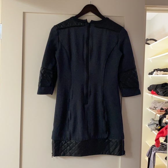 SuperTrash - Davignon Dress - Size S (More like X-Small). Navy with black trim. - Picture 3 of 4